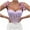 Purple, variant on Fjofpr Purple Corset Tops for Women Womens Lace Perspective Sexy Bandage Tops Sleeveless Sling Blouse