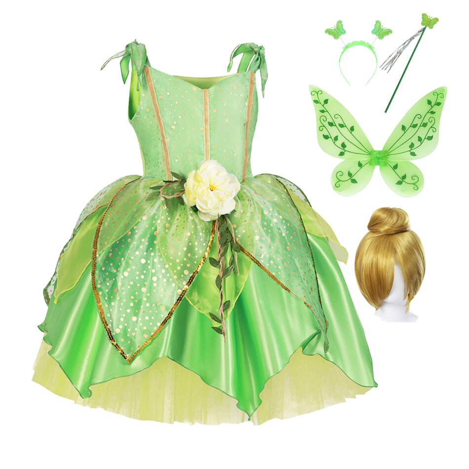 Ensemble Accessoires Fée Rose Pour Cosplay - 2 Sets Avec Baguette, Cerceau Cheveux Et Ailes - Pour Enfants, Spectacle, Danse