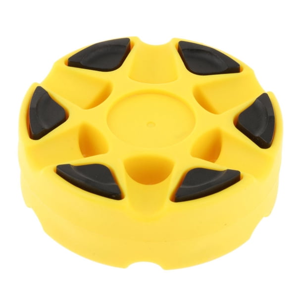 Disco de hockey sobre patines en línea, repuesto de pelota de hockey sobre césped, 76 mm x 25 mm Amarillo