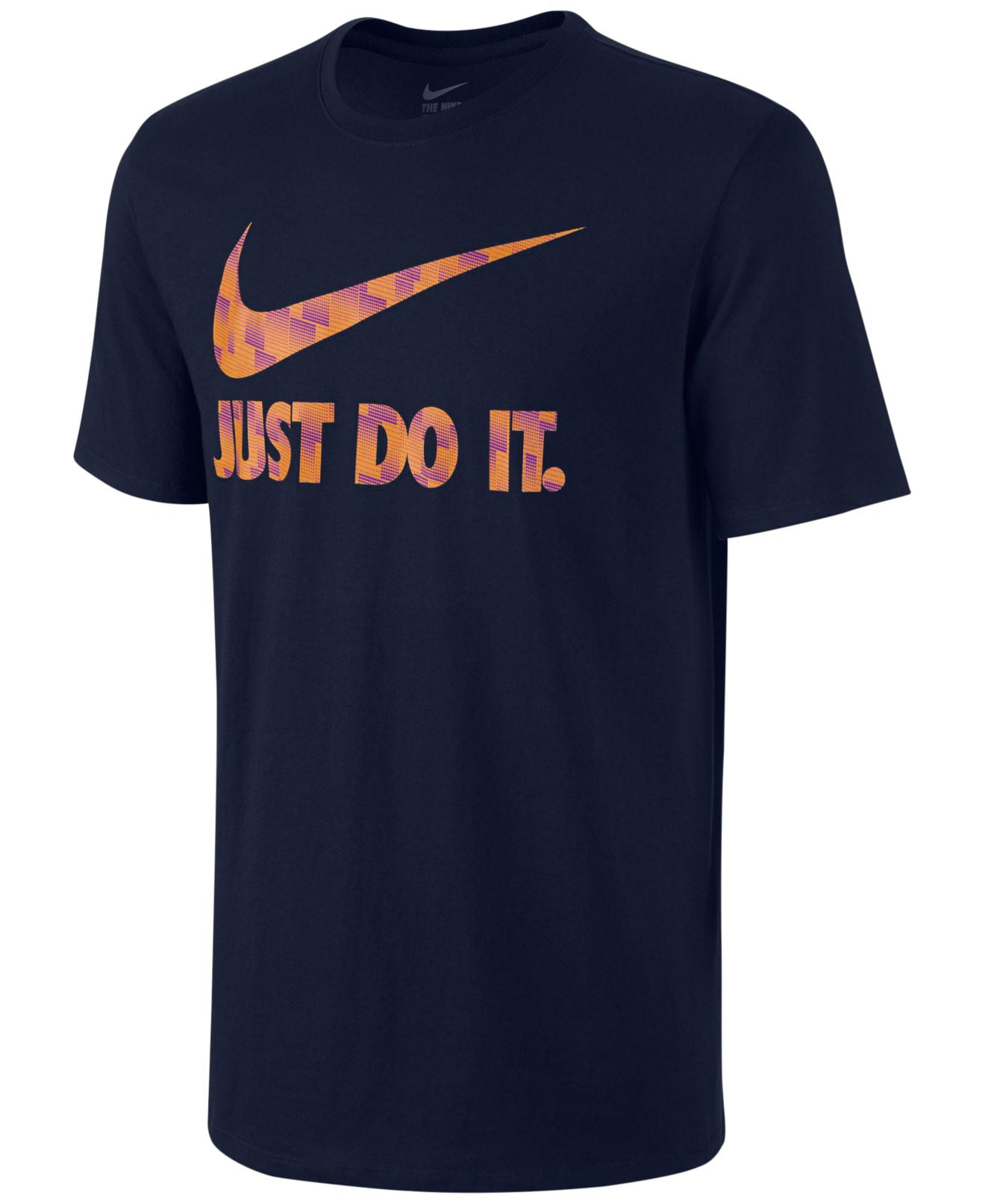Nike - Nike NEW Blue Mens Size 2XL Just Do It Logo Crewneck Graphic Tee ...