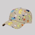 thumbnail image 3 of CYRBOKO Cotton, Adjustable Breathable Cotton Soft Top Baseball Hats for Kids Khaki Size 2-6 T, 3 of 5
