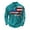 113#Mint Green, variant on America 250 Shirt Men's 250Th Anniversary National Flag Print Casual Waffle Fabric Polo Shirt Patriotic Tee Mint Green 3XL