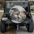 thumbnail image 2 of Lotusprinthandmade Cute Kitten Spare Tire Cover With Backup Camera Hole 6 Sizes (31 in.), adorable cat car tire protector, 2 of 7