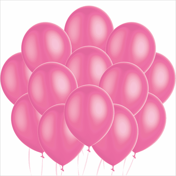 Globos Rosas de 9 pulgadas 100 pzas Tilco Balloons Globo de Látex Redondo
