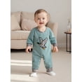 thumbnail image 6 of BemeyourBBs Newborn Baby Boy Duck Hunting Outfits Romper Spring Fall Winter Clothes Cute Mallard Embroidery Plaid Long Sleeve Jumpsuit One Piece Outfit, 6 of 9