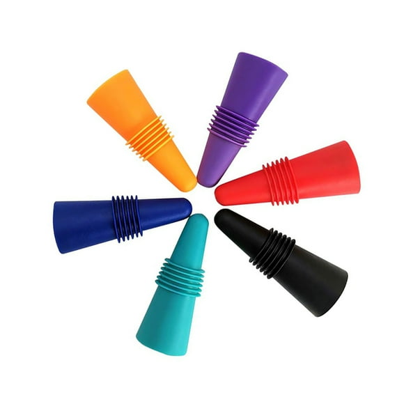 SUNSBELL Beverage Bottle Stoppers Silicone And Stainless Steel Wine Bottle Cover For Home Kitchen
