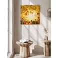 thumbnail image 6 of Wall Art Prints, Fall Pumpkins Framed Canvas Prints for Bedroom Living Room Bathroom Office, Thanksgiving Maple Leaf Birds Orange Gallery Wrap Wall Art Poster for Gifts Home Decor 28"x28", 6 of 9