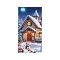 thumbnail image 2 of Christmas Door Tapestry Xmas Front Door Hanging Decor Holiday Party Cloth Door Curtain Christmas Door Cover for Home Bedroom Wdoor Holiday Decoration and Gift, 2 of 7
