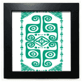 thumbnail image 1 of Cadre Photo Carré Noir Poisson Biologie Verte Murale Table, 1 of 3