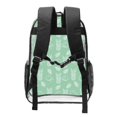 thumbnail image 2 of Honeii Tropical Pineapple Print Clear Backpack Heavy Duty Transparent Bag 17" See Through BookBag for Women Men Adults Work Festival Sports Travel, 2 of 7