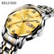 thumbnail image 1 of BELUSHI, reloj de marca superior para hombre, reloj de acero inoxidable con fecha de negocios, relojes luminosos impermeables, reloj de pulsera de cuarzo deportivo de lujo para hombre Tan Jianjun unisex, 1 of 2