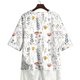 thumbnail image 4 of Xuyuer Solid Button Shirt Blouse - Women's Fashion Loose Female Neck T-Shirt Style Top for Smart Casual Office Wear, Weekend Brunch Outings & Effortless Minimalist Everyday Style, 4 of 7