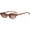 Leopard/Brown, variant on Trendy Oval Eye Sunglasses for Women,Retro Oval Sun Glasses,Y2k Trendy Narrow Sunnies