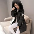 thumbnail image 5 of Womens Puffer Jacket 2026 Trendy Long Sleeve Slim Fit Mid Length Full Zip Up Thick Warm Winter Coats with Pockets, 5 of 8