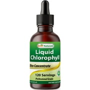Best Naturals Liquid Chlorophyll Drops 50 mg per Serving 120 Servings Per Bottle | 2 FL OZ | Supports Healthy Energizing, Alkalization, Healthy Oxygenation | Digestion and Immune System Support