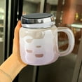 thumbnail image 7 of HengDidi 450ml Ceramic Mug with Lid, Beautiful Coffee Cup for Home Office, Sturdy Handle Design, Durable and Stylish in Multiple Colors, 7 of 7