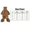 thumbnail image 3 of Warm Dog Sweater with Turtleneck Puppy Jumpsuit Pet Windproof Warm Cold Weather Jacket Long Sleeve Winter Pullover Outfit Clothes for Small Medium Large Outdoor Walking Hiking Sleep(Brown,L), 3 of 6