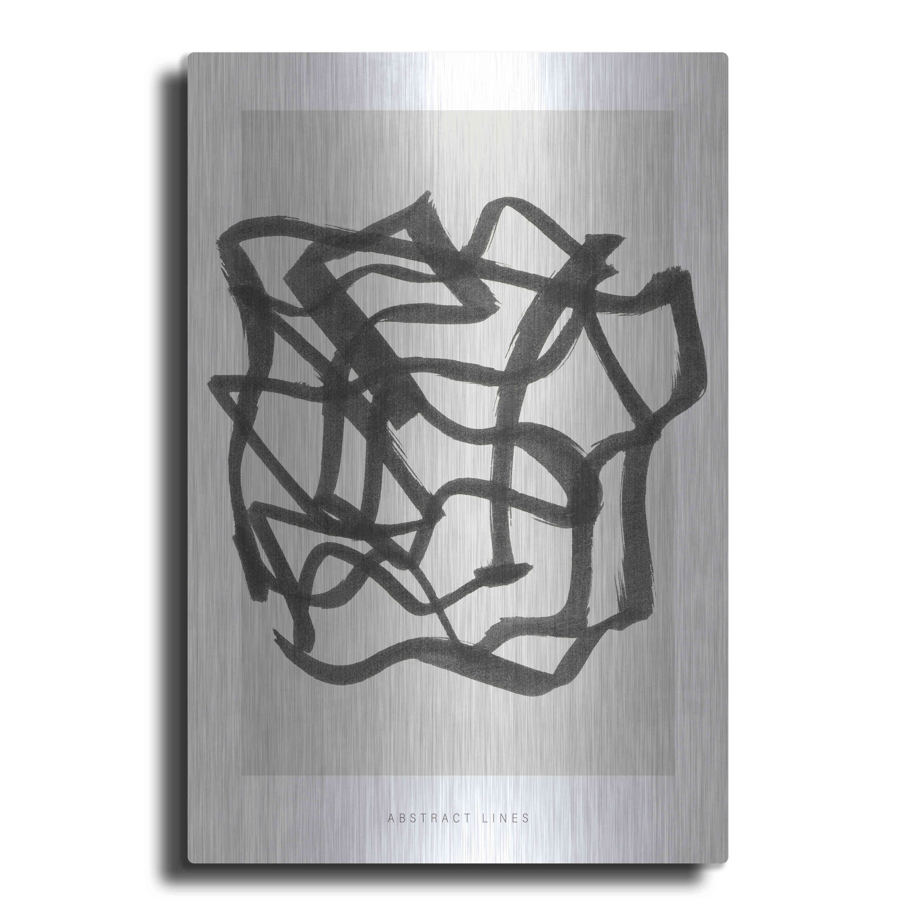 Luxe Metal Art 'Lines 1' by Design Fabrikken, Metal Wall Art, 16