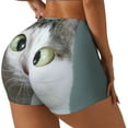 thumbnail image 2 of Sigee Funny Cat Print Women's High Waist Workout Shorts - Squat Proof, Tummy Control, Yoga and Gym Activewear-XX-Large, 2 of 9