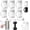 6pcs-w, variant on Universal Adhesive 360° Rotating Hanging Ring (6PCS-W) |, Multi-Function Retractable Hook, Towel Bar, Curtain Rod Bracket