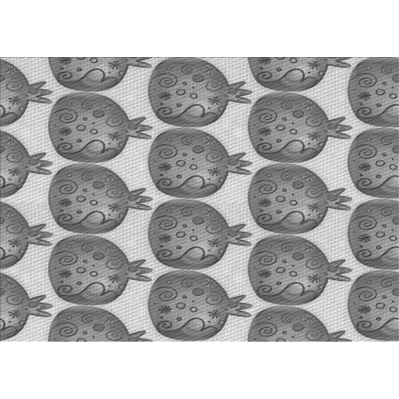 Ahgly Company Machine Washable Indoor Rectangle Transitional Silver Gray Area Rugs, 7' x 10'