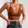 thumbnail image 2 of DAFPZW Lace Cami for Women,Sexy Bralette Crop Top V Neck Bustier Top Adjustable Spaghetti Strap Going Out Lingerie Outfits, 2 of 6