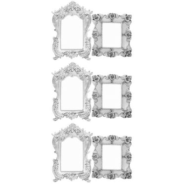6 Pcs Mini Photo Frame Props Decor Small Picture Frame Silver Frame Antique Gold Picture Frames