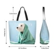 thumbnail image 5 of Kdxio Dog Wrapped in Towel Casual Tote Bags Women Big Capacity Shoulder Bag for Women Travel Shoulder Bags Handbags, 5 of 8