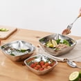 thumbnail image 2 of 1pc Fruit Rice Bowl Sano Sano de acero inoxidable Ensalada Ensalada Tazón a prueba de roturas, 2 of 8