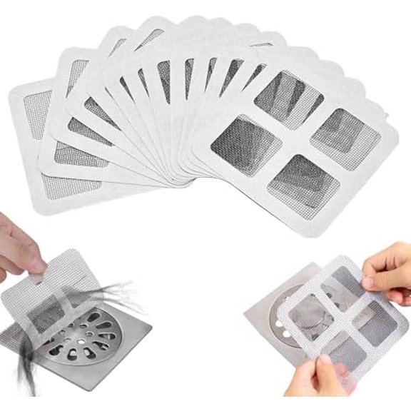 50Pcs Disposable Shower Drain Cover Hair Catcher, Disposable Floor Drain , Suit Sewer Filter Screen, Bathroom, Bathtub, Kitchen, Sink Floor Stickers$$Tools & Hardware Other