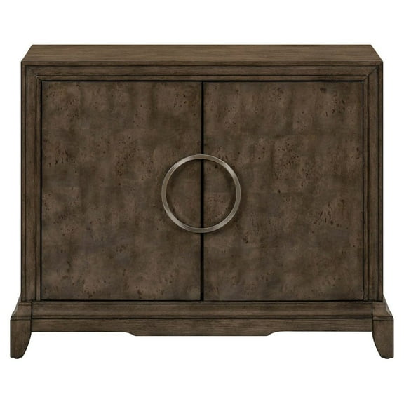 Liberty Furniture Lexington Park 2 Door Accent Cabinet with Burl Wood Front - Chai Spice