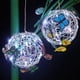 thumbnail image 3 of Bola Redonda Colgante de Jardín con Mariposa y Lámpara Tejida, Luz Decorativa Solar, Metal para Exteriores B, 3 of 5