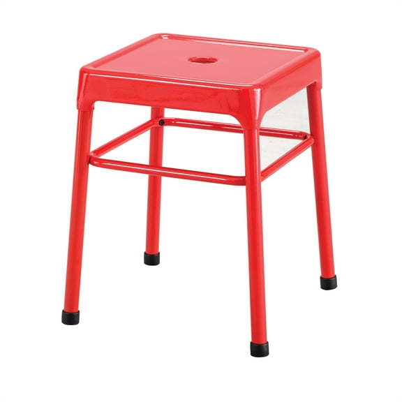 Safco® Steel Guest Stool, Red
