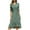 Green trendy dress for Women, variant on HAPIMO Long Maxi Dress for Women Polka Dot Clothing Retro Boho Vacation Short Sleeve Summer Beach Bandage Empire Waist Round Neck Sundress Black XXXL