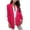 Hot Pink, variant on Women'S Slim Single-Breasted Blazer Fayshow0 Women's Casual Lightweight Blazer Open Front Lapel Long Sleeve Jacket Suits Work Office Jackets Blazer For Daily/Work Navy