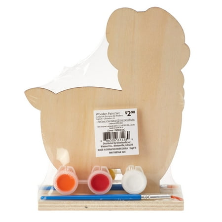 Way To Celebrate Easter Wooden Paint Set, Llama