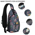 thumbnail image 2 of Mushroom Sling Backpack for Women Men Hiking Sling Backpack Chest Bag for Traveling Office Shoulder Bag Gym Sports Travel Hiking Daypack, 2 of 6
