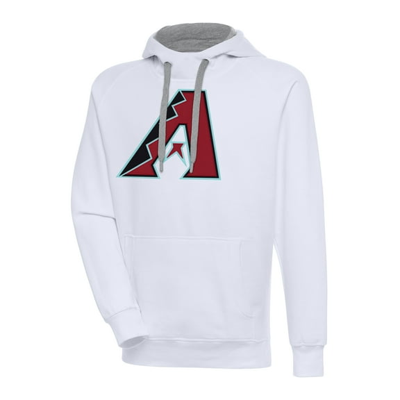 Men's Antigua White Arizona Diamondbacks Victory Pullover Hoodie