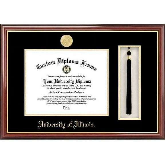 University of Illinois, Urbana - Champaign 8.5" x 11" Tassel Box and Diploma Frame
