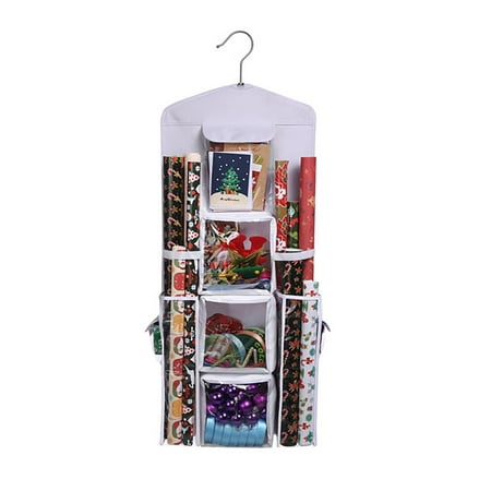

Wrapping Paper Storage Holder Double Sided Hanging Gift Bag And Gift Wrap Organizer