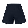 thumbnail image 7 of Xaqiouau Womens Casual Shorts Elastic Waist Drawstring Soft Summer Loose Cut Lounge Shorts with Pockets Solid Hem for Beach Daily Wear Vacation Yoga, 7 of 7