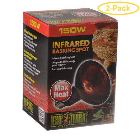 Exo-Terra Heat Glo Infrared Heat Lamp 150 Watts - Pack of 2
