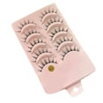 thumbnail image 4 of 5 Pairs False Eyelashes Lightweight DIY Cosplay Handmade Gorgeous Fake Eye Lashes Faux Makeup Eyelash for Travel Party Office, 4 of 7