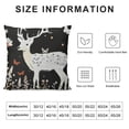 thumbnail image 6 of TIAOTIAOHOU Throw Pillow Cover Deer, Square Cushion Covers for Outdoor Farmhouse Indoor Floral Butterfly,Suitable for All Season Pillow Case for Livingroom Bedroom Sofa Chair,2 Pcs, 6 of 6
