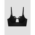 thumbnail image 2 of Plunge Bra Backless Deep V Padded Low Cut Underwire for Women Holes Design, 2 of 7