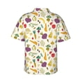 thumbnail image 3 of Picia Vegetable Gentle Cotton Regular Fit Short Sleeve Casual Hawaiian Shirt for Men-X-Large, 3 of 9