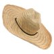 thumbnail image 2 of Sombrero vaquero de paja con ala ancha: sombrero de playa de verano para mujer, ligero y transpirable, ideal para actividades al aire libre., 2 of 8