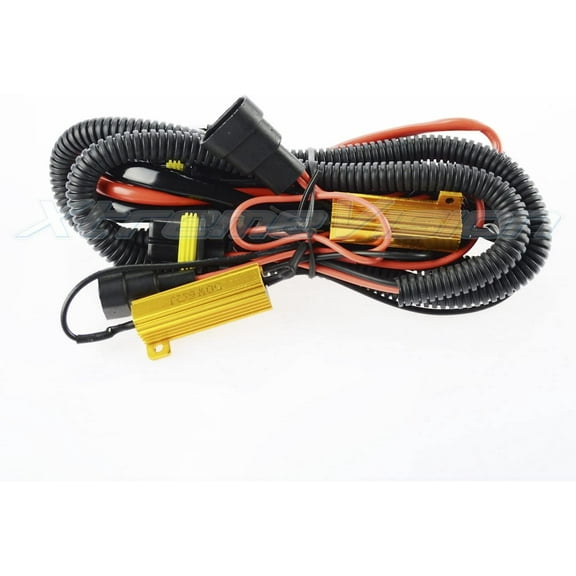 Xtremevision HID Battery Relay Harness Anti Flicker Resistor Decoder Plug and Play Error Free - 9006