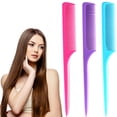 thumbnail image 4 of Seitruly Peine para el cabello con cola puntiaguda, herramientas de barbería, multifuncional, duradero, seguro, práctico, suministros de Type2 NO2, 4 of 6
