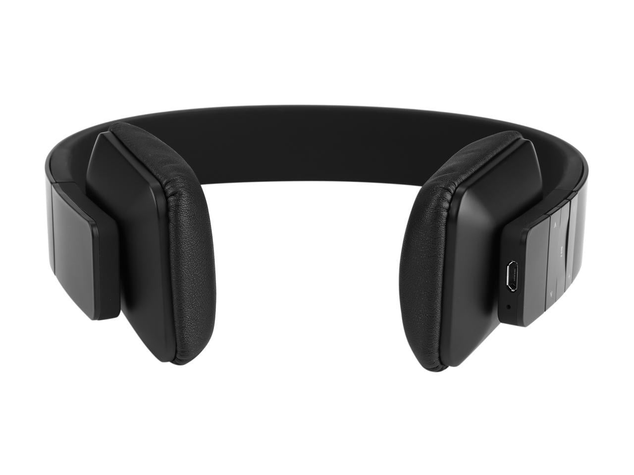 Aluratek Bluetooth Noise-Canceling Over-Ear Headphones, Black, ABH04FB